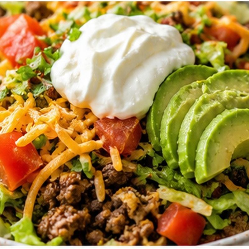 Loaded Keto Taco Salad