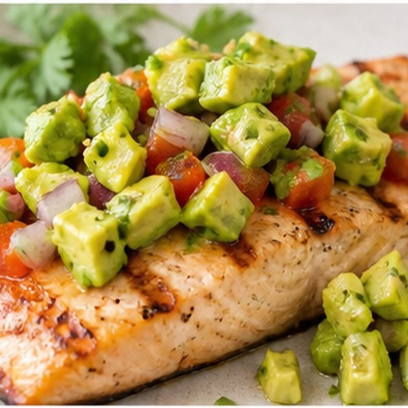 Salmon with Avocado Salsa
